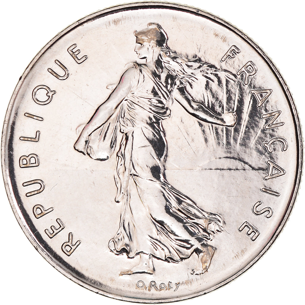 Coin, France, Semeuse, 5 Francs, 2001, Paris, MS(63), Nickel Clad Copper-Nickel