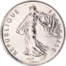Coin, France, Semeuse, 5 Francs, 2001, Paris, MS(63), Nickel Clad Copper-Nickel