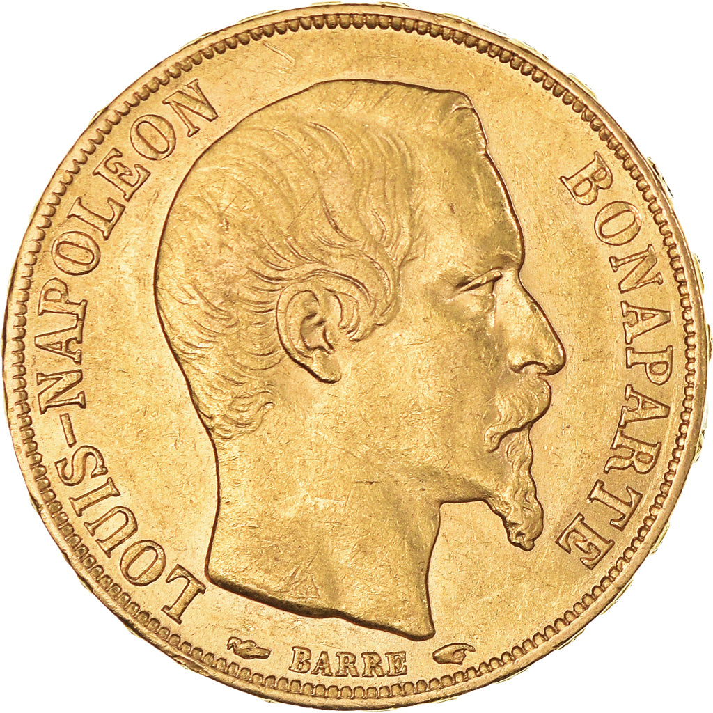 Coin, France, Napoleon III, 20 Francs, 1852, Paris, AU(55-58), Gold, KM:774