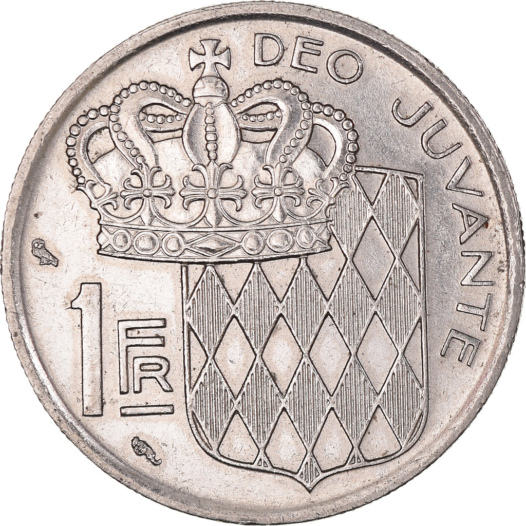 Coin, Monaco, Rainier III, Franc, 1968, AU(55-58), Nickel, KM:140, Gadoury:MC