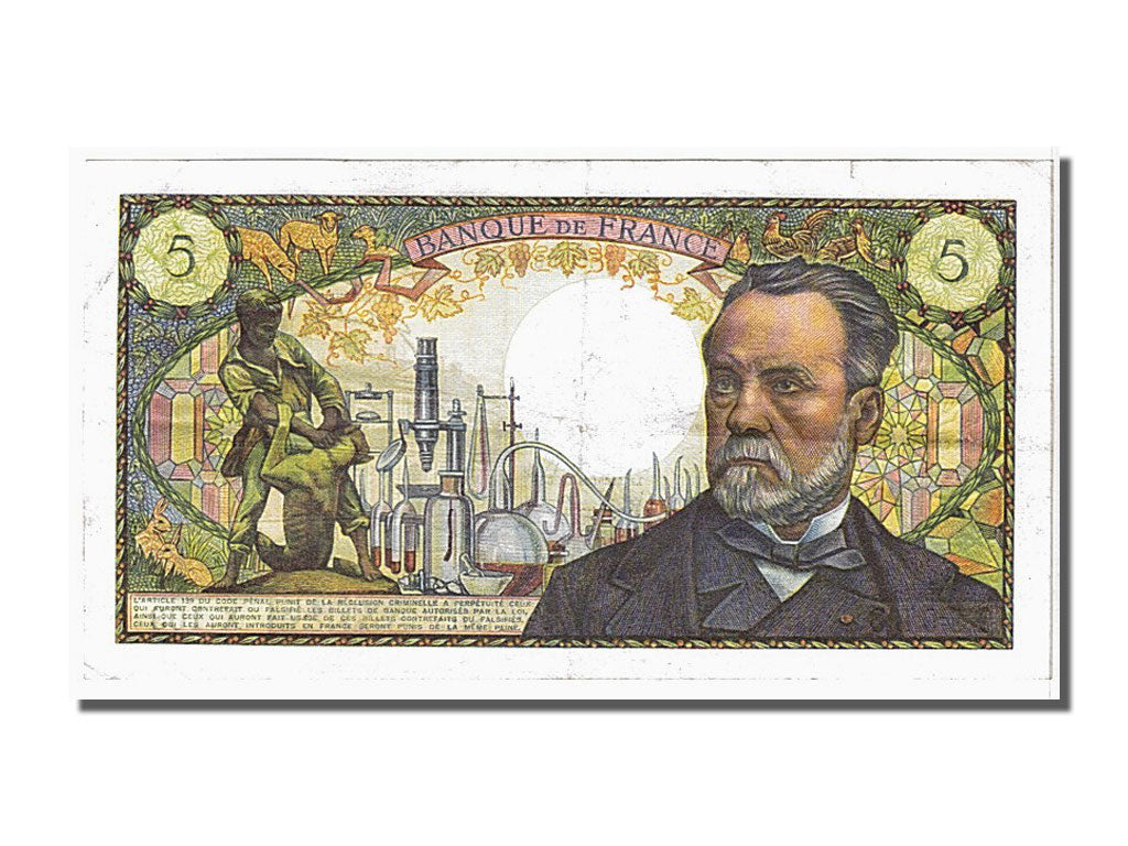 Banknote, France, 5 Francs, 5 F 1966-1970 ''Pasteur'', 1969, 1969-06-05
