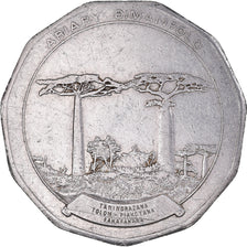 Coin, Madagascar, 50 Ariary, 1992, EF(40-45), Stainless Steel, KM:20
