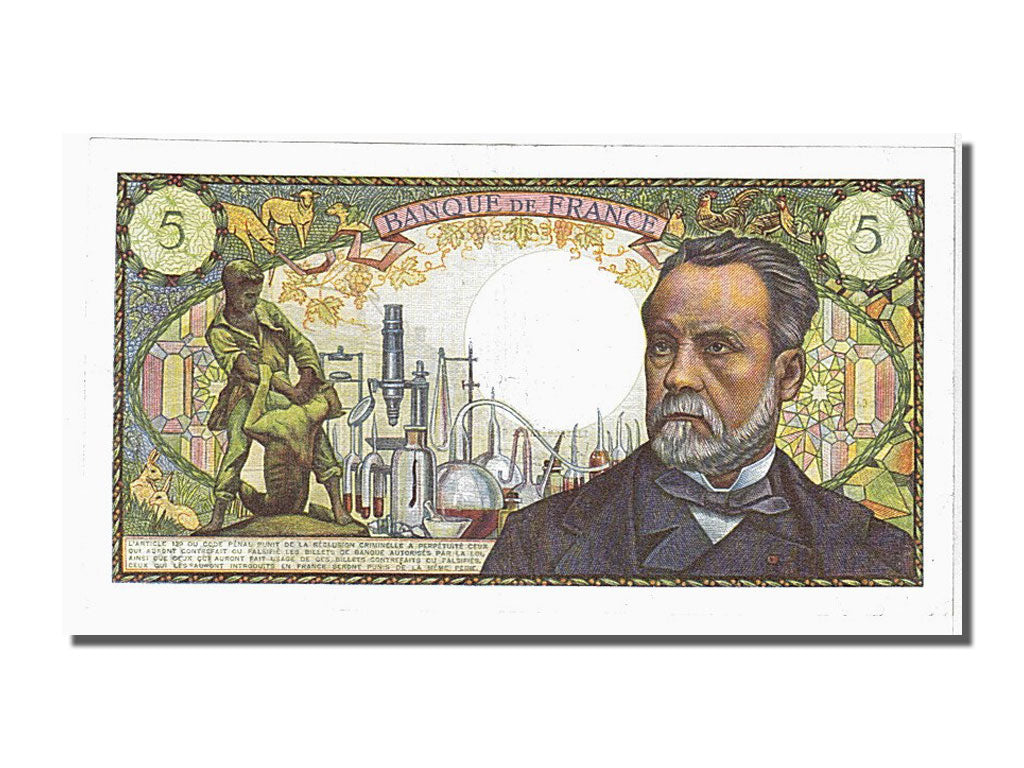 Banknote, France, 5 Francs, 5 F 1966-1970 ''Pasteur'', 1969, 1969-06-05