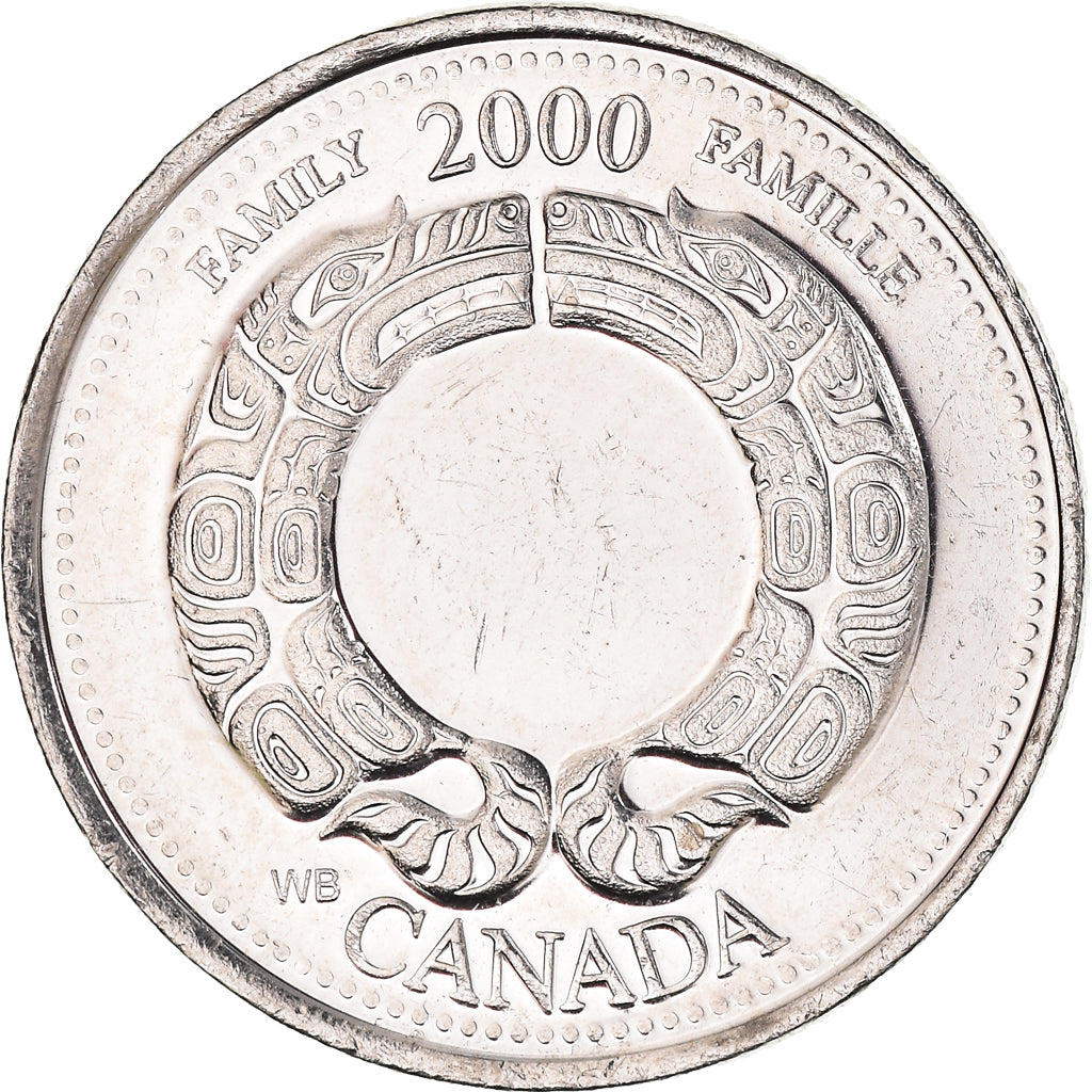 Moneta, Canada, Elizabeth II, 25 Cents, 2000, Royal Canadian Mint, Ottawa