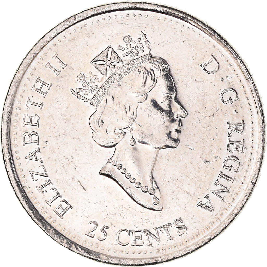 Moneta, Canada, Elizabeth II, 25 Cents, 2000, Royal Canadian Mint, Ottawa