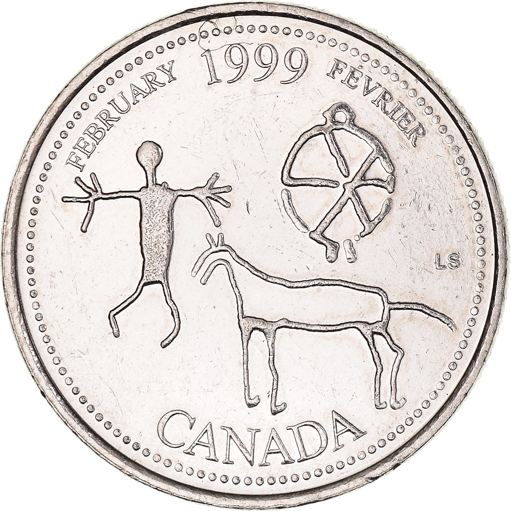 Moneta, Canada, Elizabeth II, 25 Cents, 1999, Royal Canadian Mint, Ottawa