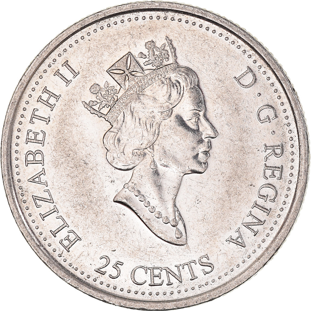 Coin, Canada, Elizabeth II, 25 Cents, 1999, Royal Canadian Mint, Ottawa