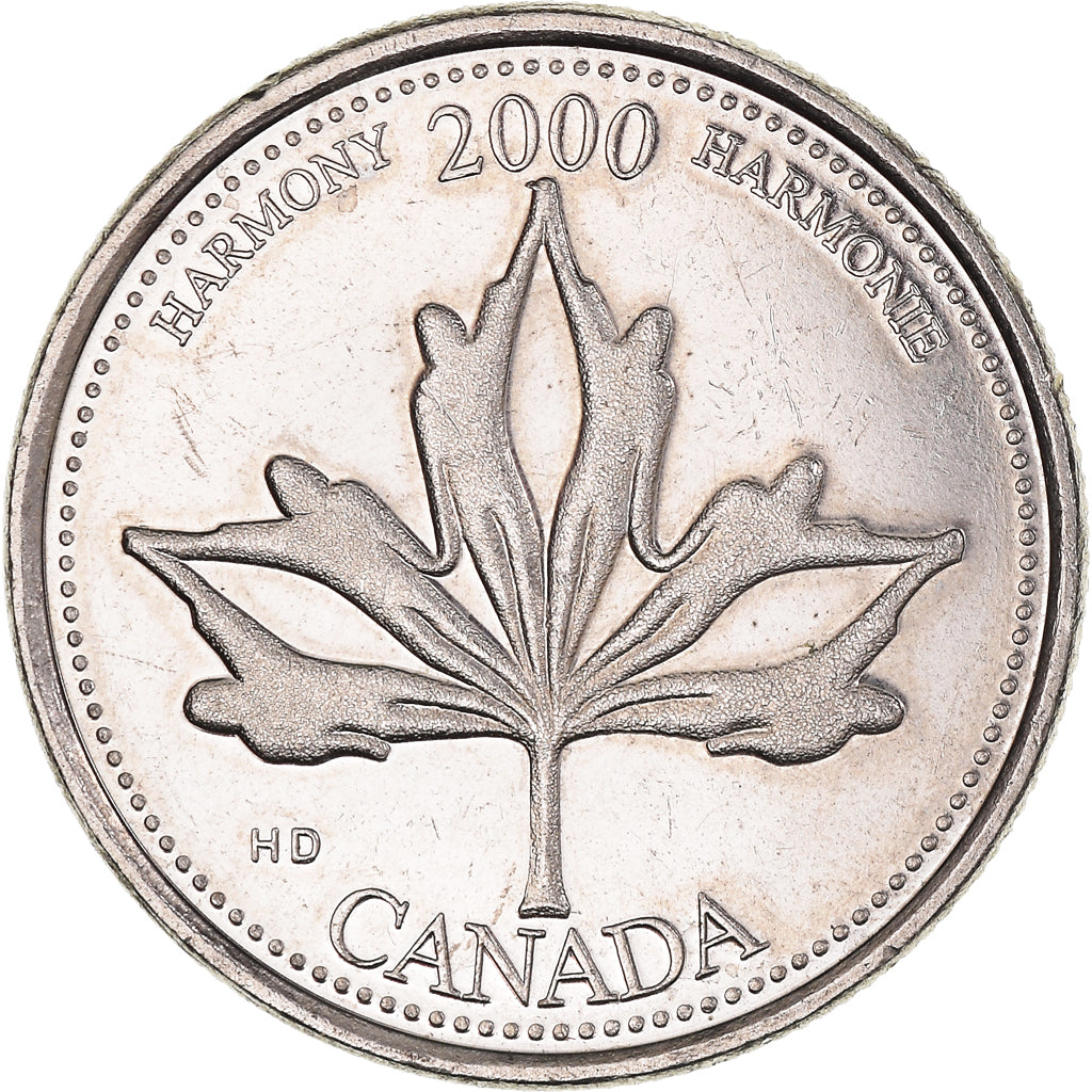 Moneta, Canada, Elizabeth II, 25 Cents, 2000, Royal Canadian Mint, Ottawa