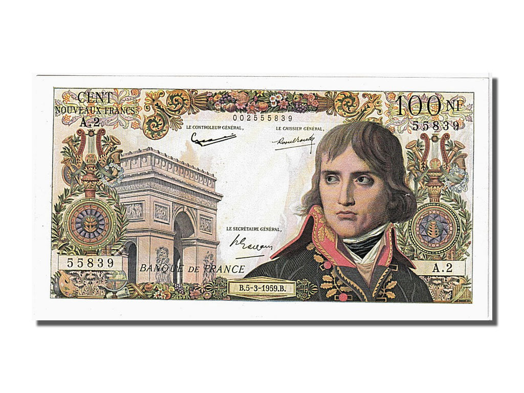 Banconote, Francia, 100 Nouveaux Francs, 100 NF 1959-1964 ''Bonaparte'', 1959