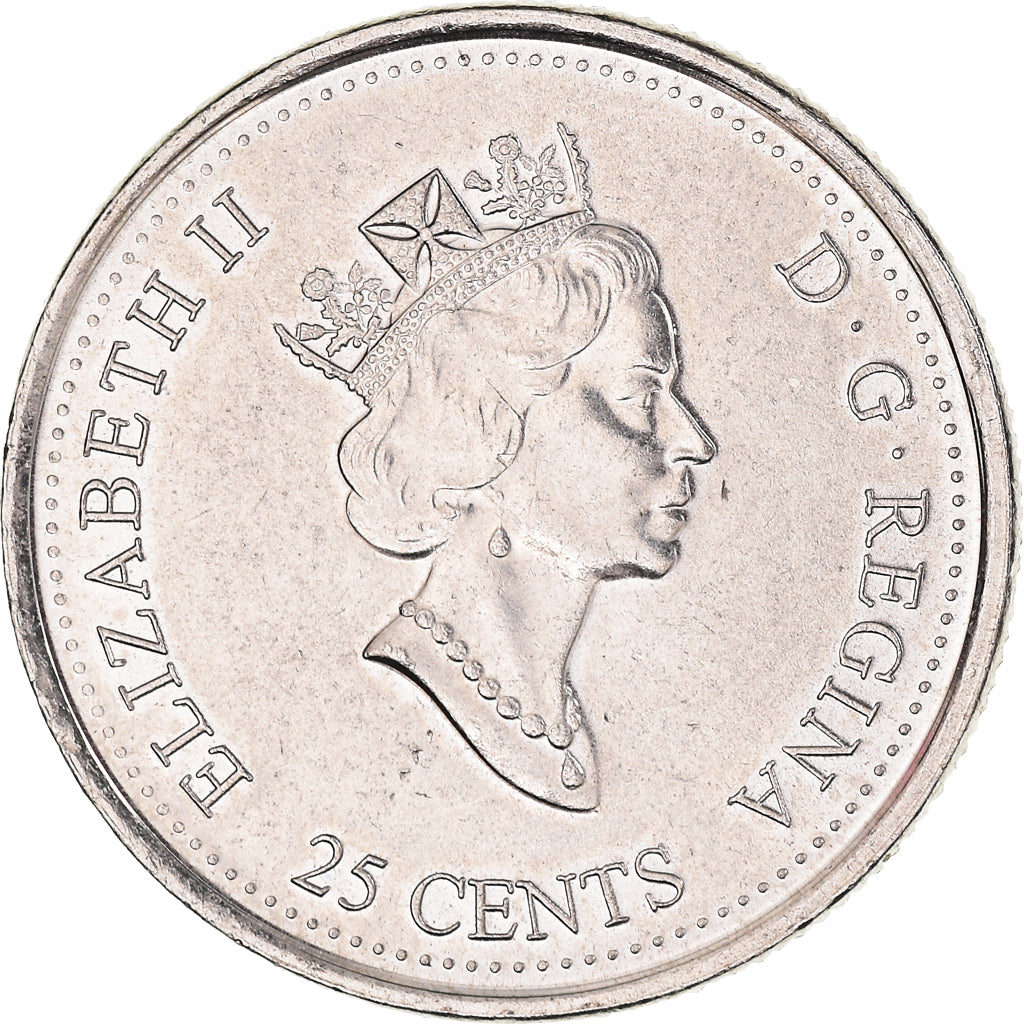 Coin, Canada, Elizabeth II, 25 Cents, 2000, Royal Canadian Mint, Ottawa
