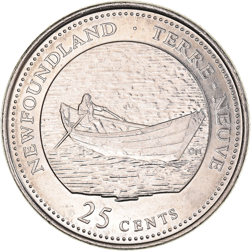 Coin, Canada, Elizabeth II, 25 Cents, 1992, Royal Canadian Mint, Ottawa