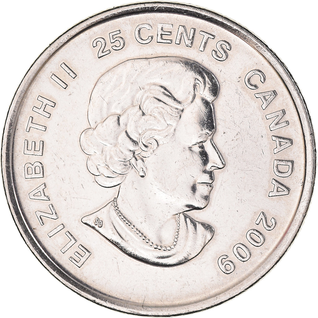 Moneta, Canada, Elizabeth II, 25 Cents, 2009, Royal Canadian Mint, AU(55-58)