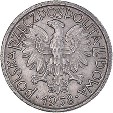 Coin, Poland, 2 Zlote, 1952, Warsaw, EF(40-45), Aluminum, KM:46