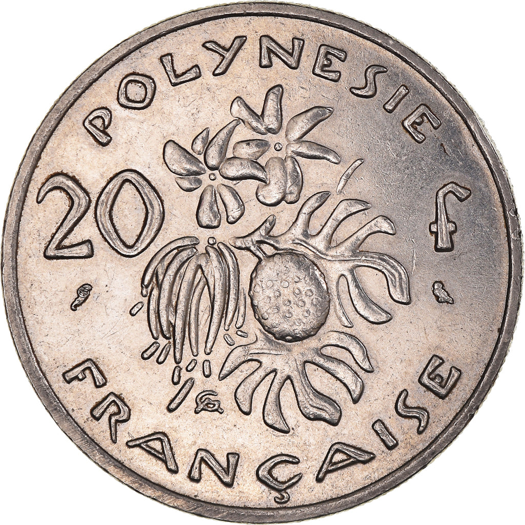 Coin, French Polynesia, 20 Francs, 1973, Paris, AU(55-58), Nickel, KM:9