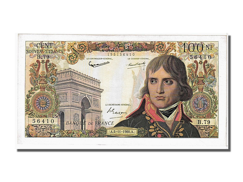 Geldschein, Frankreich, 100 Nouveaux Francs, 100 NF 1959-1964 ''Bonaparte''