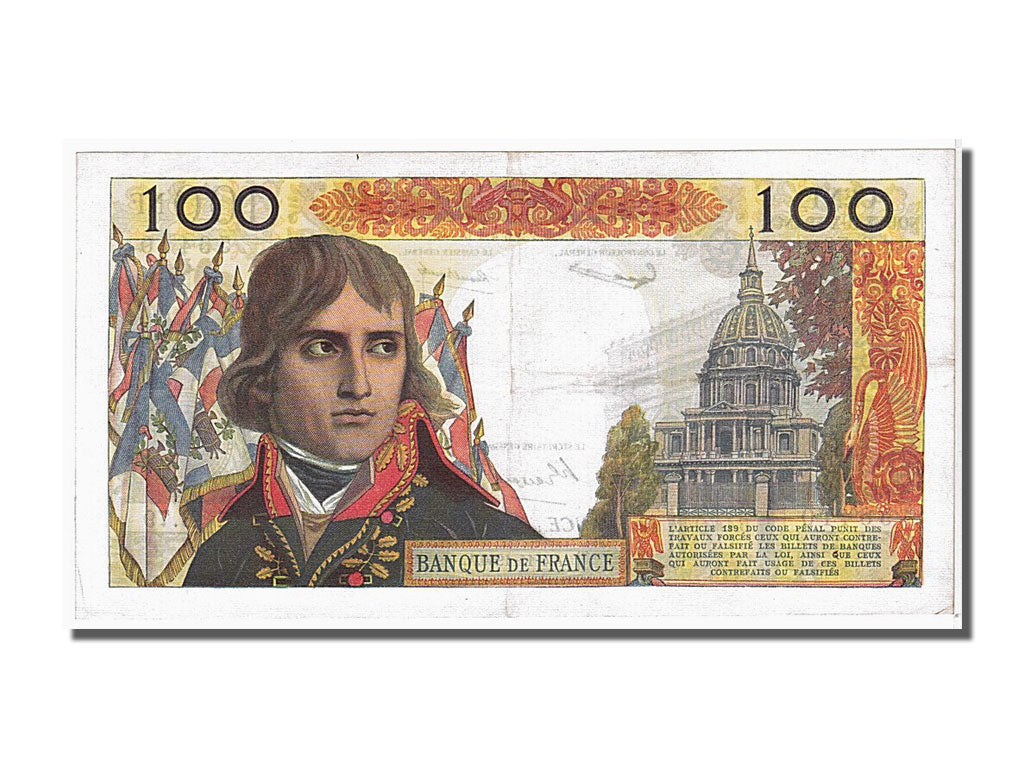 Geldschein, Frankreich, 100 Nouveaux Francs, 100 NF 1959-1964 ''Bonaparte''