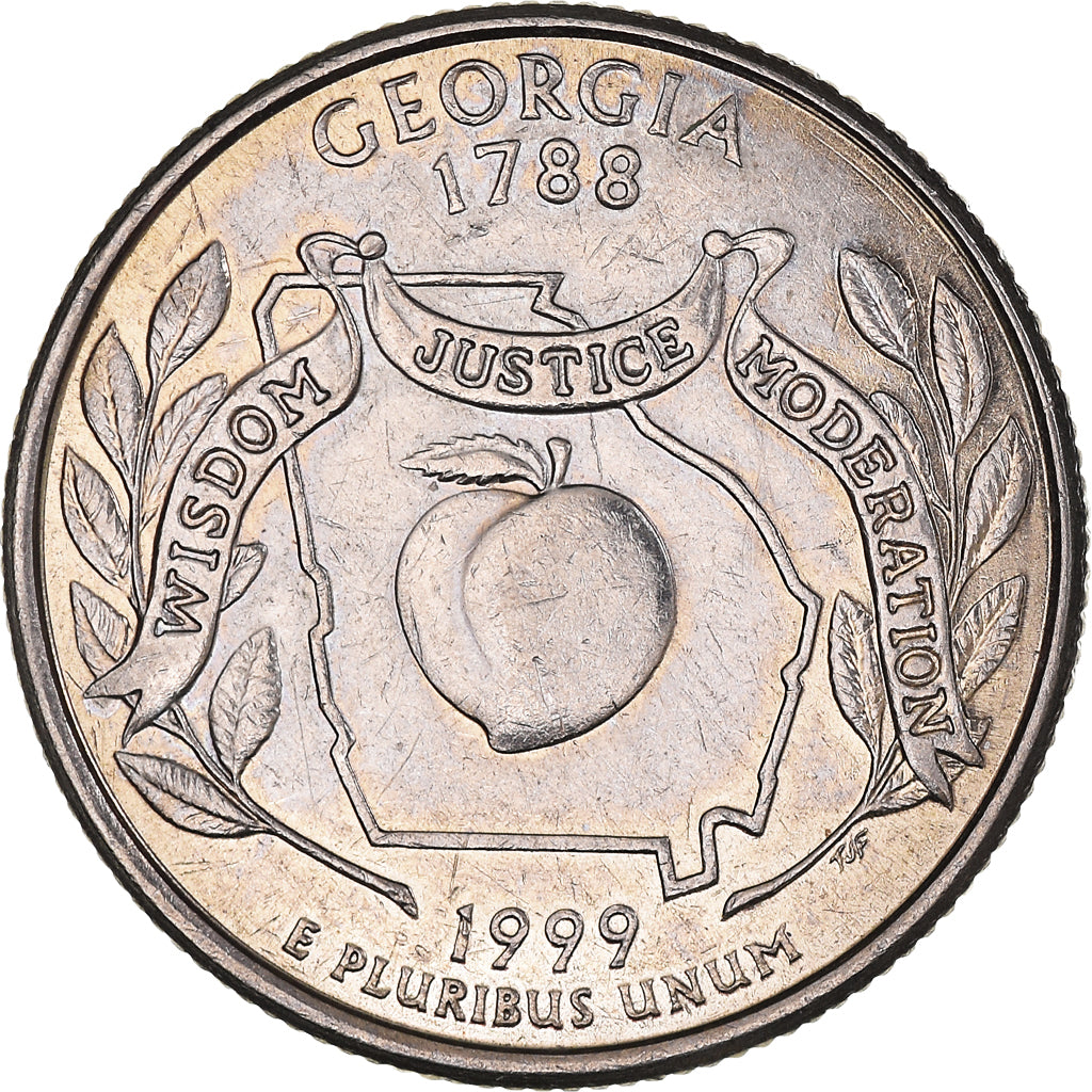 Moneta, Stati Uniti, Georgia, Quarter, 1999, U.S. Mint, Philadelphia, SPL-, Rame