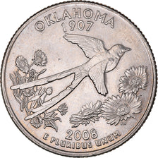 Coin, United States, Oklahoma, Quarter, 2008, U.S. Mint, Philadelphia