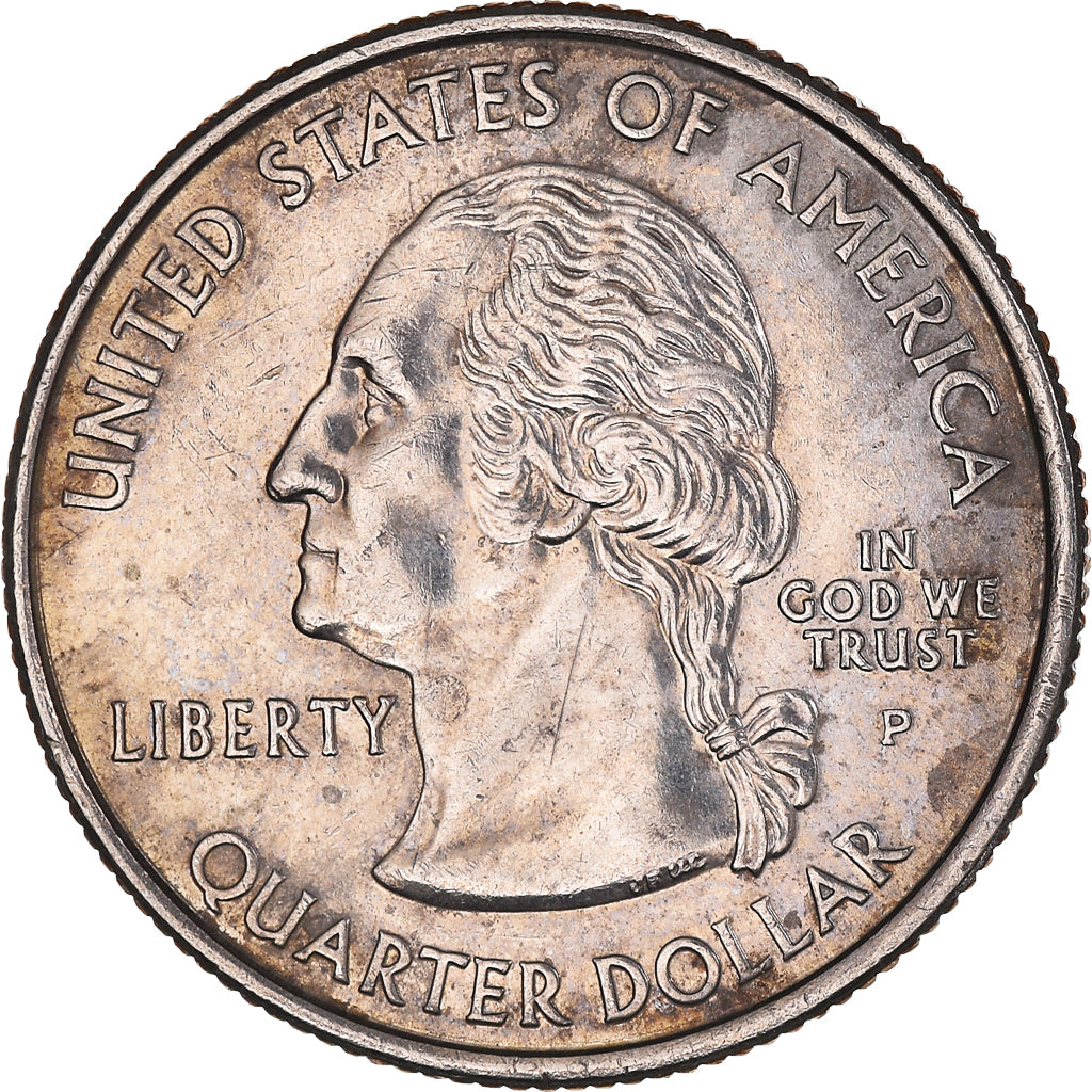 Moneta, USA, Maine, Quarter, 2003, U.S. Mint, Philadelphia, AU(55-58)