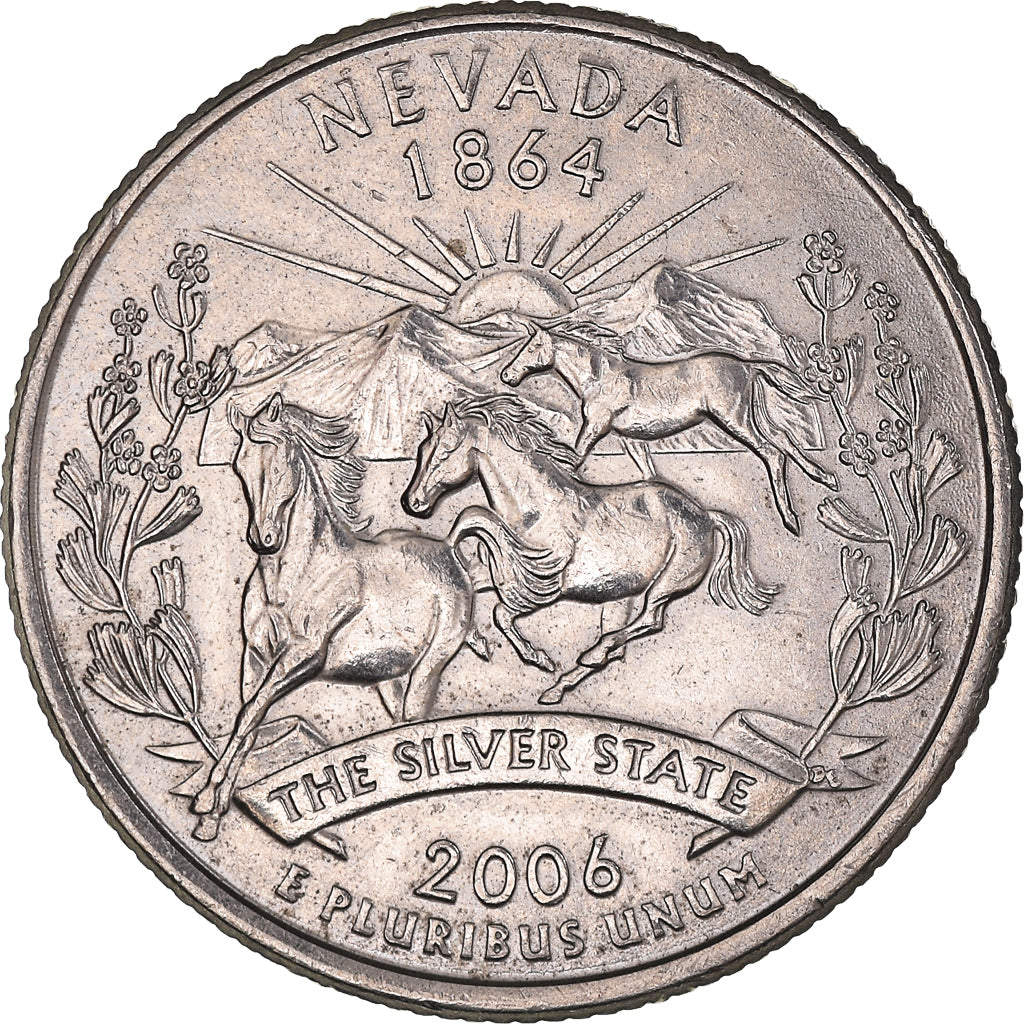 Munten, Verenigde Staten, Nevada, Quarter, 2006, U.S. Mint, Denver, PR