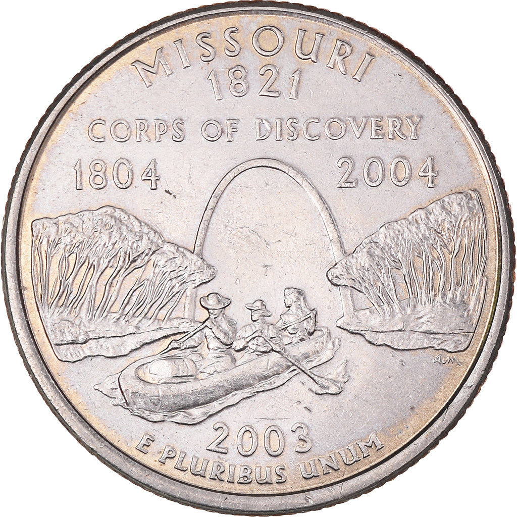 Monnaie, États-Unis, Missouri, Quarter, 2003, U.S. Mint, Philadelphie, SUP
