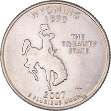 Coin, United States, Wyoming, Quarter, 2007, U.S. Mint, Denver, AU(55-58)