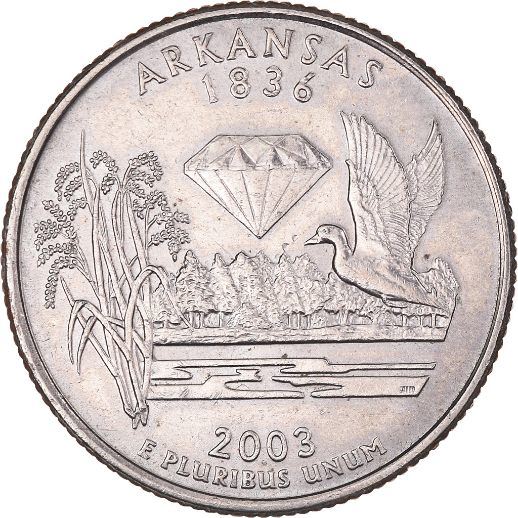Monnaie, États-Unis, Arkansas, Quarter, 2003, U.S. Mint, Philadelphie, SUP