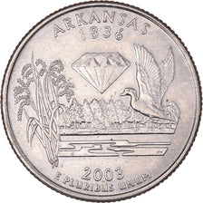 Monnaie, États-Unis, Arkansas, Quarter, 2003, U.S. Mint, Philadelphie, SUP