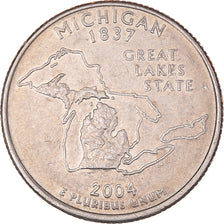 Coin, United States, Michigan, Quarter, 2004, U.S. Mint, Philadelphia