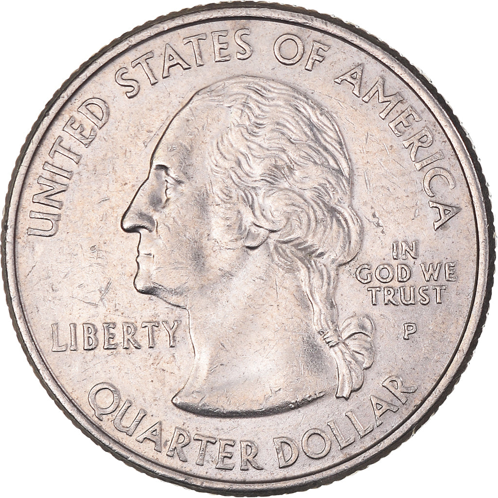 Moneta, USA, Wisconsin, Quarter, 2004, U.S. Mint, Philadelphia, AU(55-58)