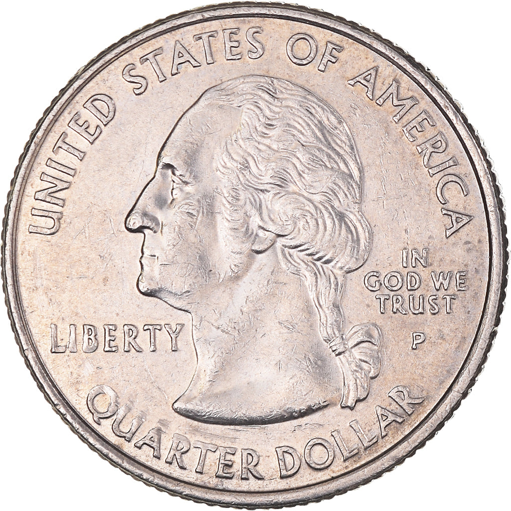 Coin, United States, Illinois, Quarter, 2003, U.S. Mint, Philadelphia