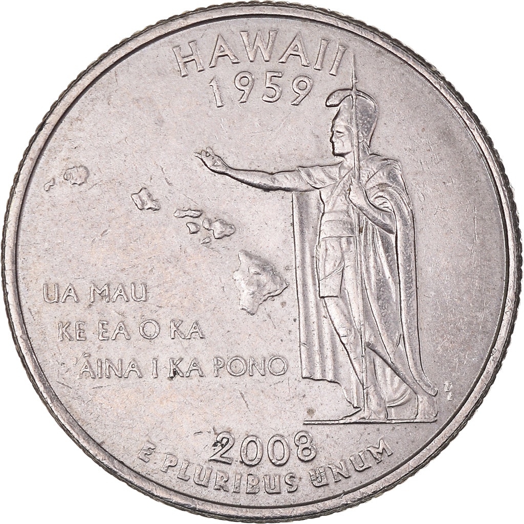 Monnaie, États-Unis, Hawaii, Quarter, 2008, U.S. Mint, Denver, SUP, Cupronickel