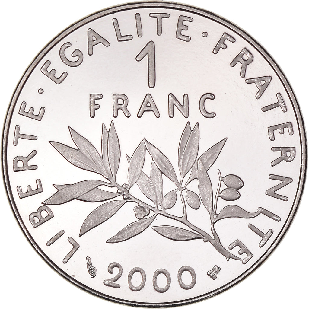 Monnaie, France, Semeuse, Franc, 2000, Paris, Proof, SUP+, Nickel, Gadoury:474b