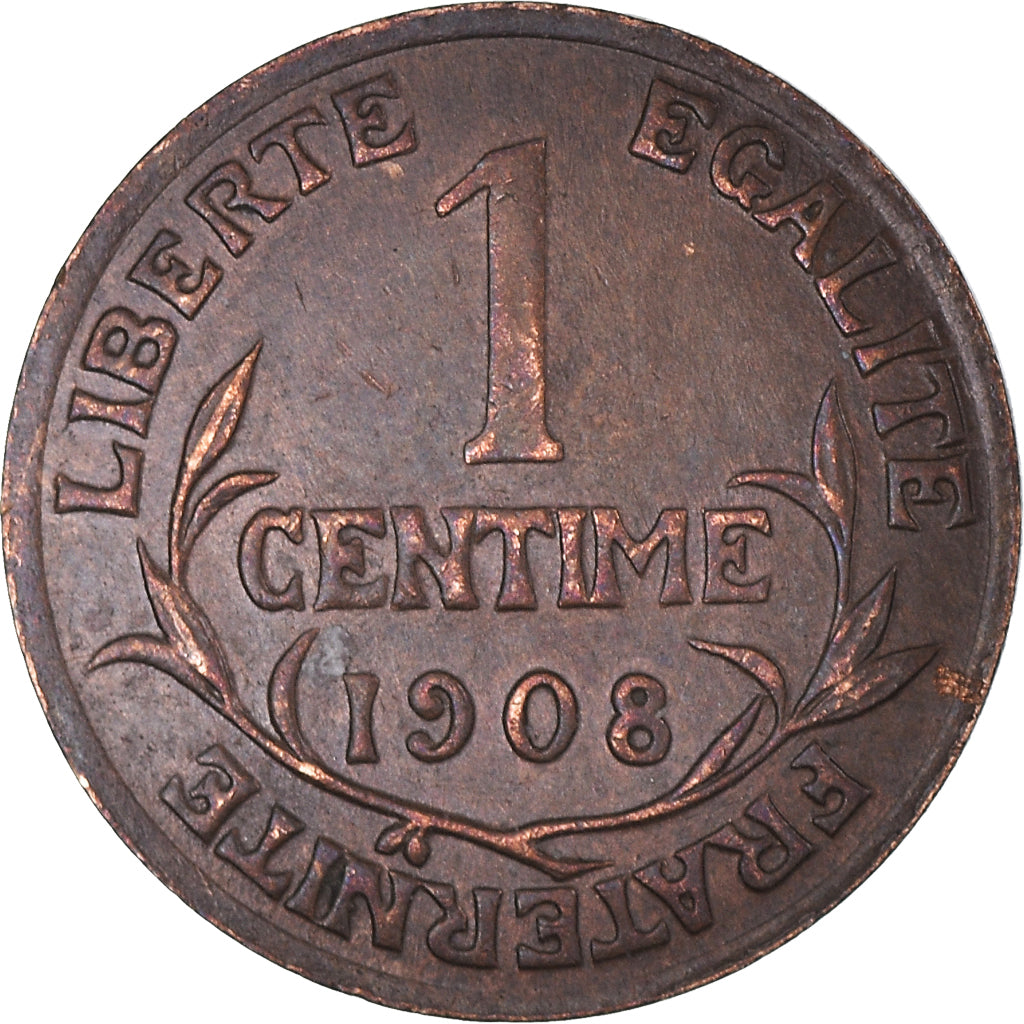 Moeda, França, Dupuis, Centime, 1908, Paris, EF(40-45), Bronze, KM:840