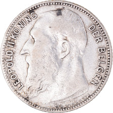 Monnaie, Belgique, Leopold II, Franc, 1909, TB+, Argent, KM:57.1