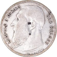 Monnaie, Belgique, Leopold II, Franc, 1904, TB+, Argent, KM:57.1