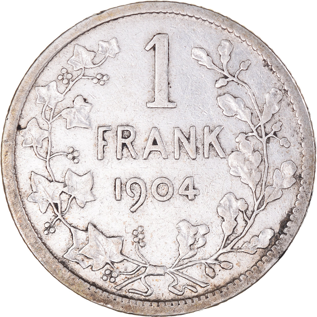 Monnaie, Belgique, Leopold II, Franc, 1904, TB+, Argent, KM:57.1