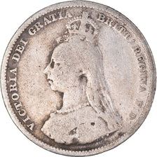 Monnaie, Grande-Bretagne, Victoria, Shilling, 1888, B+, Argent, KM:761