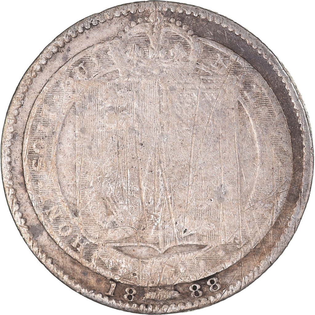 Monnaie, Grande-Bretagne, Victoria, Shilling, 1888, B+, Argent, KM:761