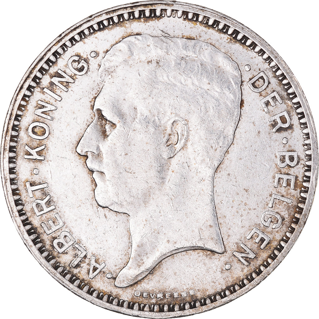 Coin, Belgium, Albert I, 20 Francs, 20 Frank, 1934, EF(40-45), Silver, KM:104.1