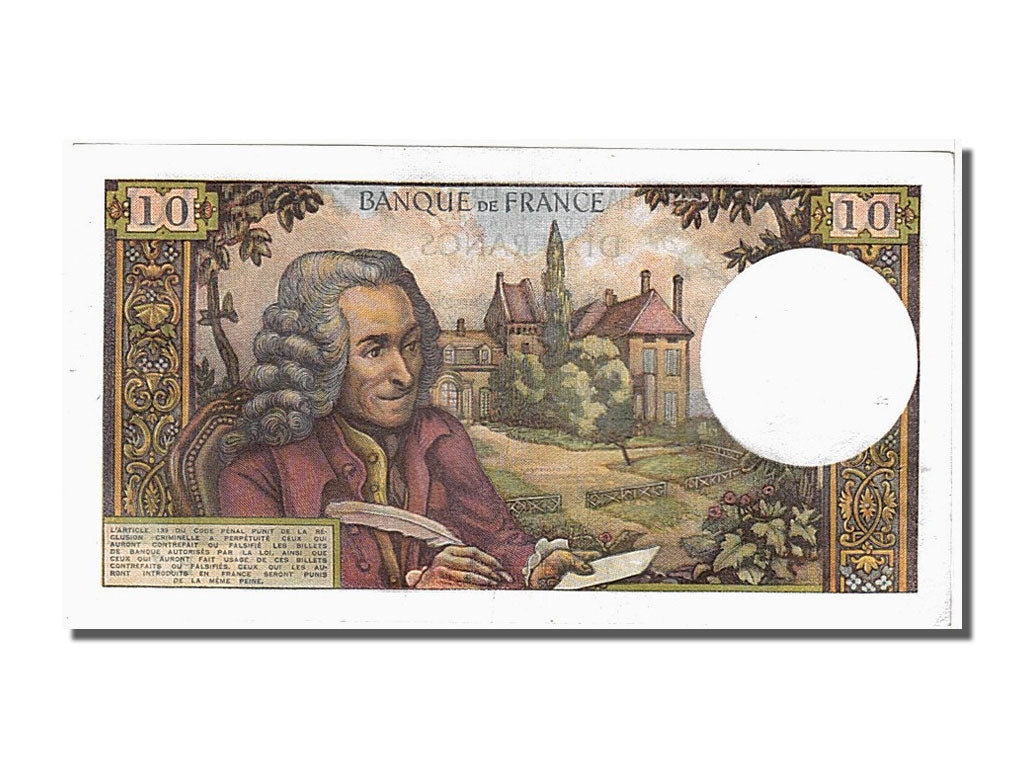 France, 10 Francs, 10 F 1963-1973 ''Voltaire'', 1963, KM #147a, 1963-04-04,...