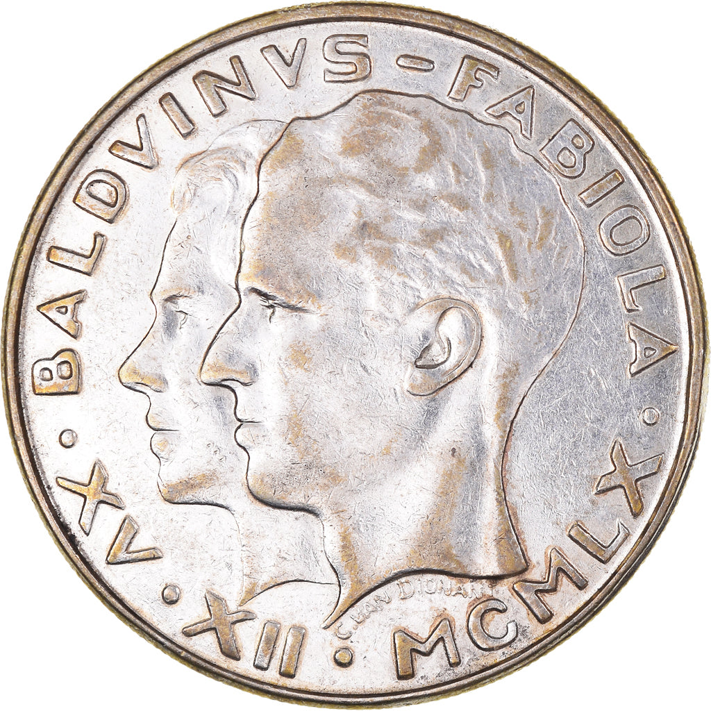 Monnaie, Belgique, Baudouin I, 50 Francs, 50 Frank, 1960, TTB+, Argent, KM:152.1
