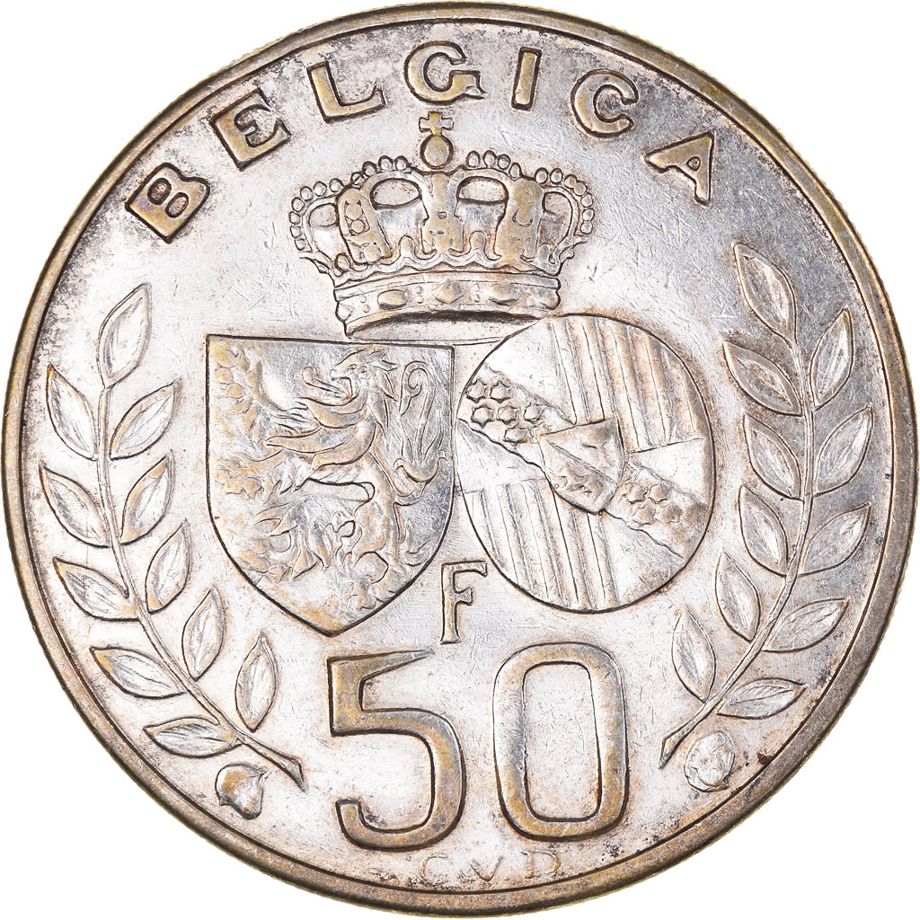 Monnaie, Belgique, Baudouin I, 50 Francs, 50 Frank, 1960, TTB+, Argent, KM:152.1