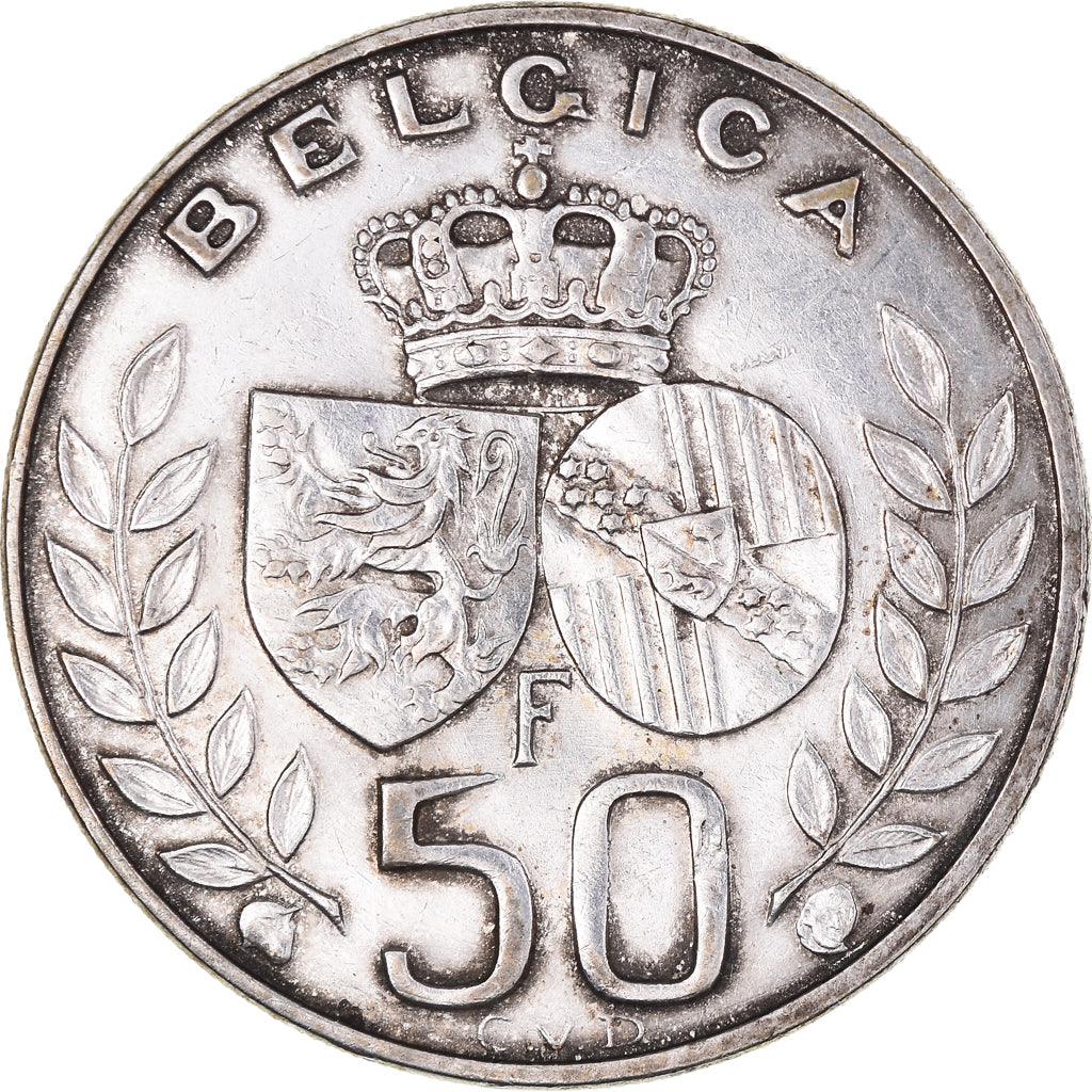 Monnaie, Belgique, Baudouin I, 50 Francs, 50 Frank, 1960, TTB+, Argent, KM:152.1