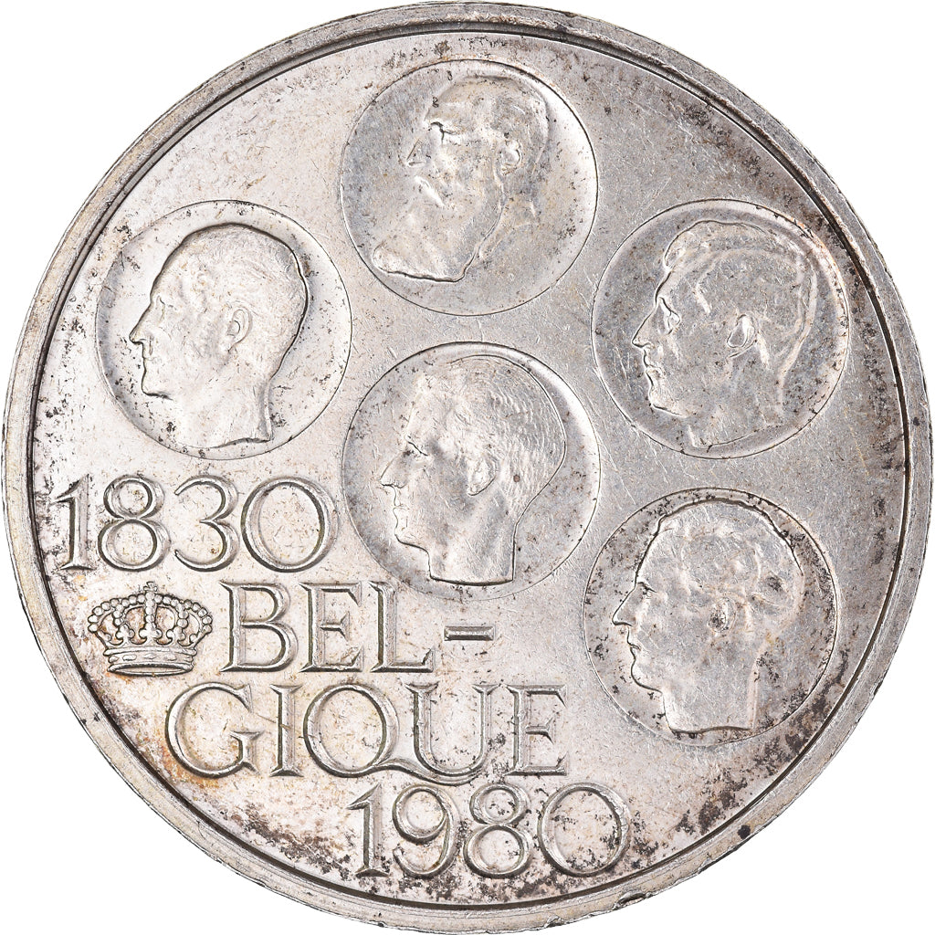 Munten, België, Baudouin I, 500 Francs, 500 Frank, 1980, Brussels, ZF+, Silver