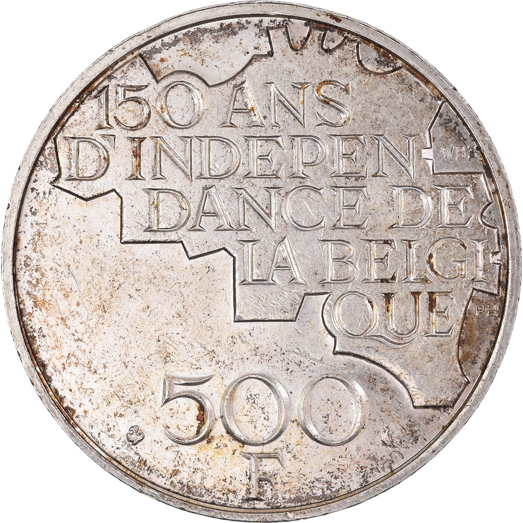 Munten, België, Baudouin I, 500 Francs, 500 Frank, 1980, Brussels, ZF+, Silver
