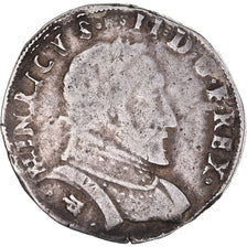 Coin, France, Henri II, Teston, 1559, La Rochelle, VF(20-25), Silver