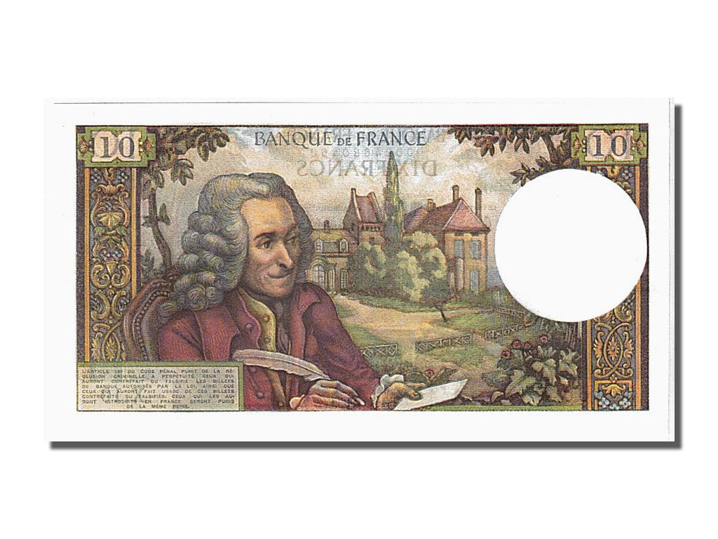 Francia, 10 Francs, 10 F 1963-1973 ''Voltaire'', 1963, KM:147a, 1963-04-04, S...
