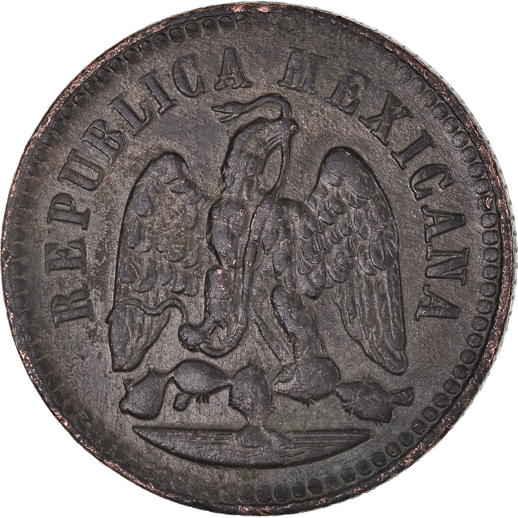 Moneda, México, Centavo, 1889, Mexico City, MBC, Cobre, KM:391.6