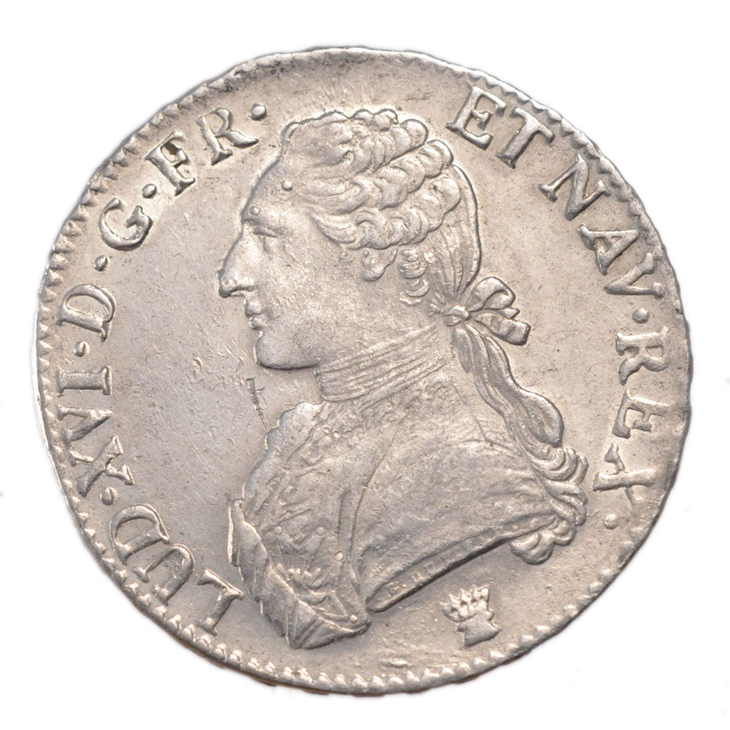 FRANCE, Écu aux branches d'olivier, ECU, 1790, Limoges, KM #564.7, AU(55-58), ..